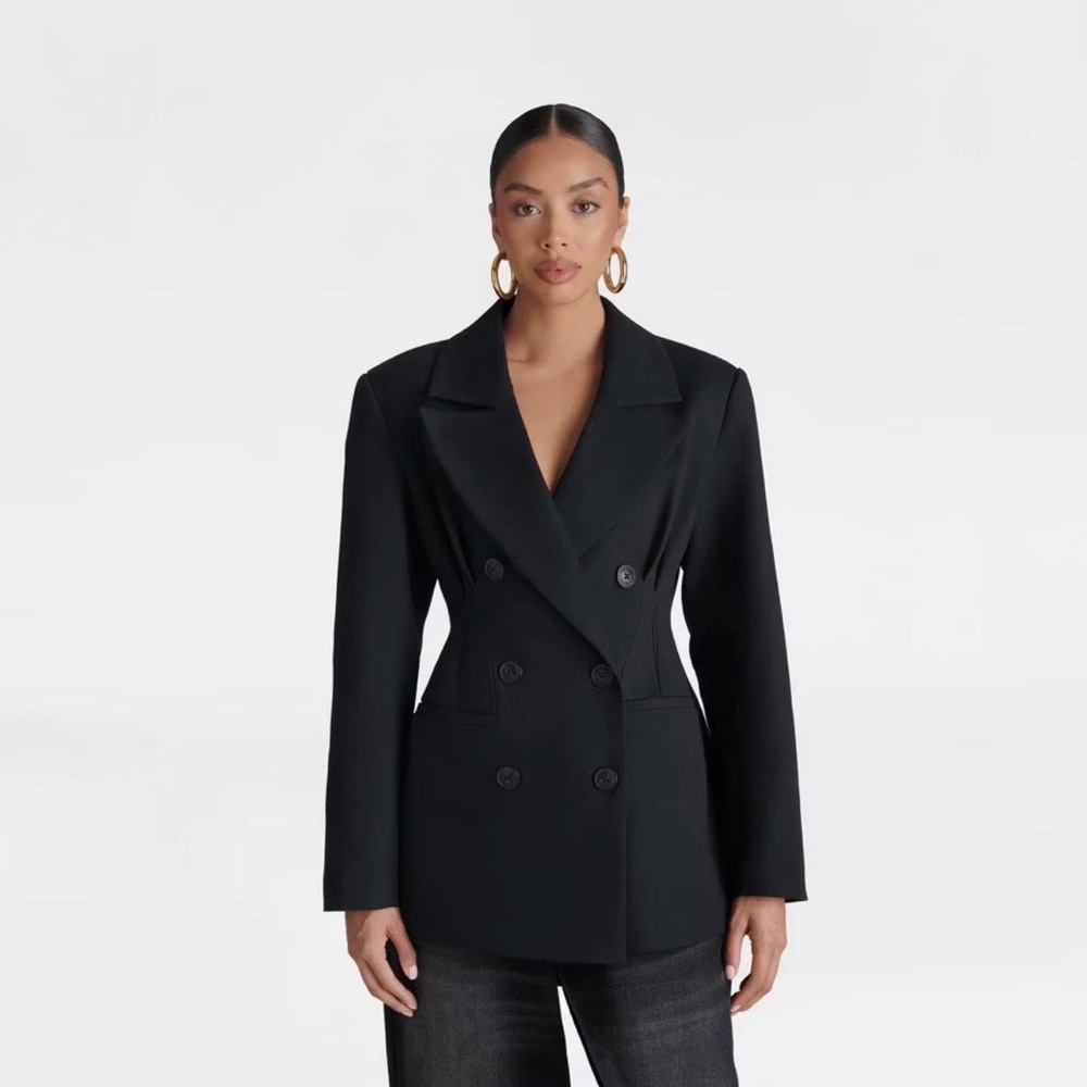 KBB by KAHLANA Women's 'The Corset Blazer' XL BLACK HARD TO FIND